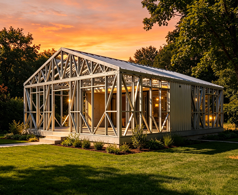 Steel Structure Villa - Luxury Prefabricated Steel Frame Home