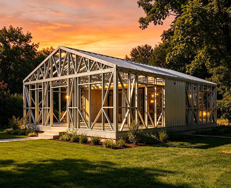 Steel Structure Villa - Luxury Prefabricated Steel Frame Home