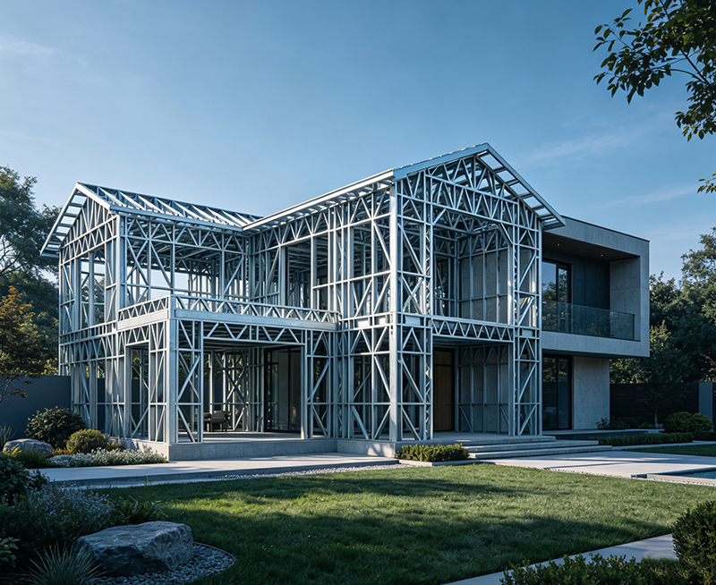 Steel Structure Villa - Luxury Prefabricated Steel Frame Home