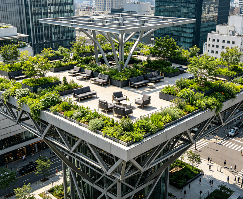 Multi-high Rise Commercial Complex Steel Structure