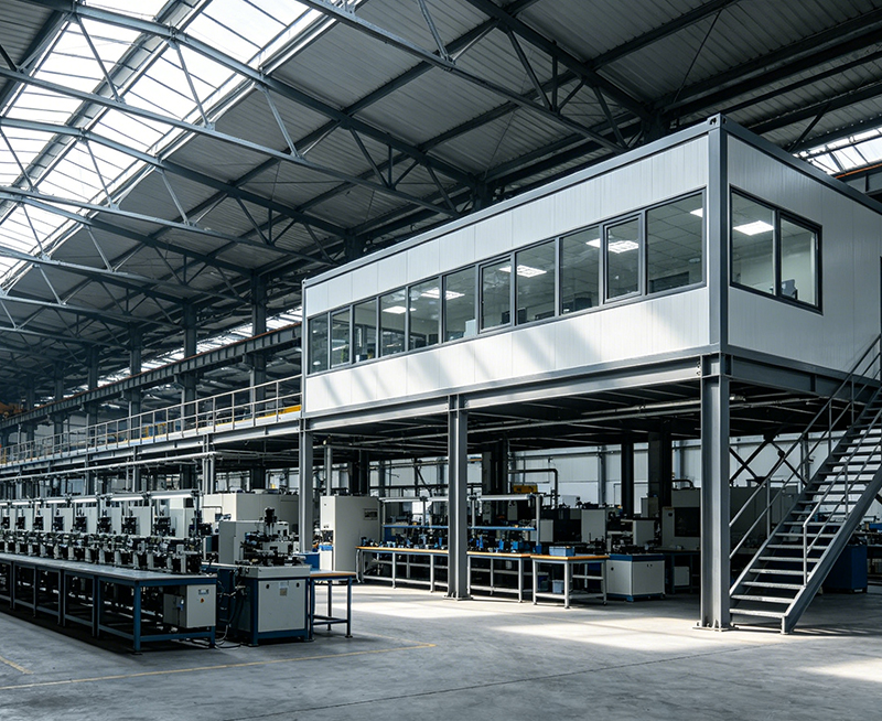 Double - Span Steel Structure Workshop Building