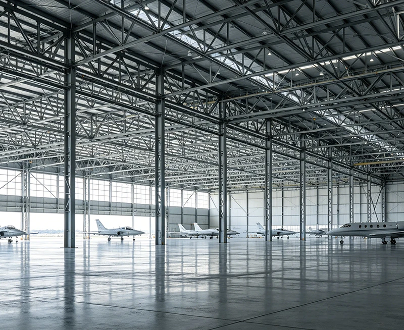 Pre-engineered Steel Aircraft Hangar