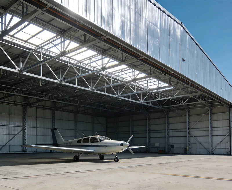 Pre-engineered Steel Aircraft Hangar