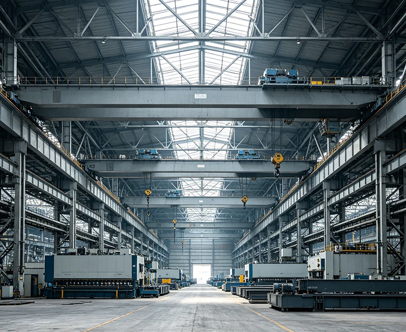 Multi - Span Steel Structure Industrial Workshop Building