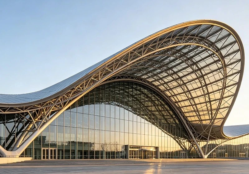 Deflection Control in Large Span Steel Roof Structures